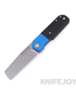 Vero Engineering Avid 2 Stonewash S45VN Cleaver Blade with Blue / Black G10 Handles