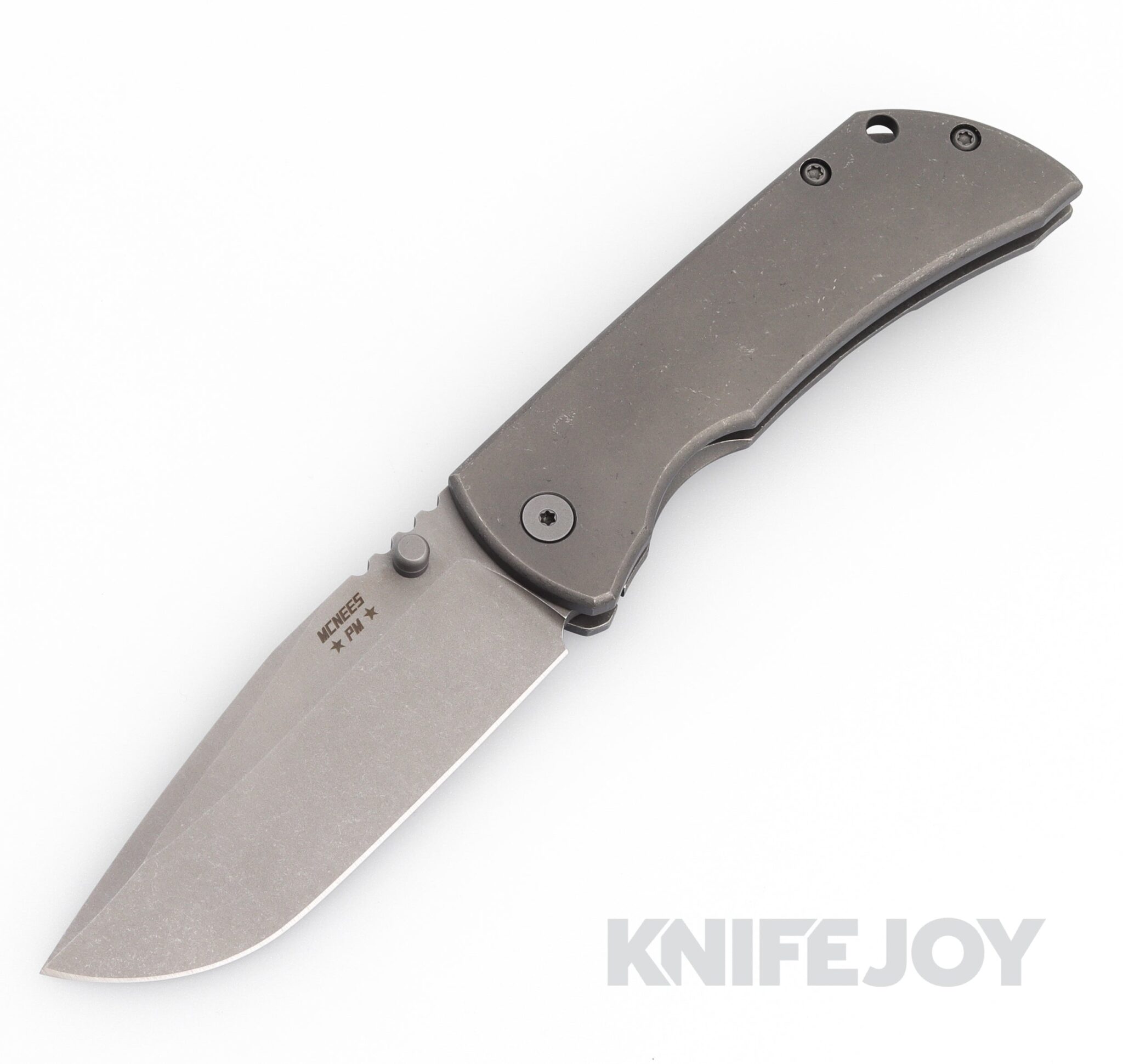 McNees Knives PM Mac2 3.5"- Gen2 Magnacut Blade and Atomic Smooth Titanium Handles