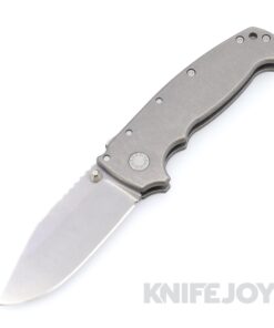 Demko Knives MGAD20 XXX Drop Point 3V Blade Stud Only with Smooth Titanium Handles