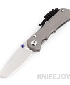Chris Reeve Knives Small Inkosi Plain Tanto Magnacut Blade with Glass Blasted Titanium Handles