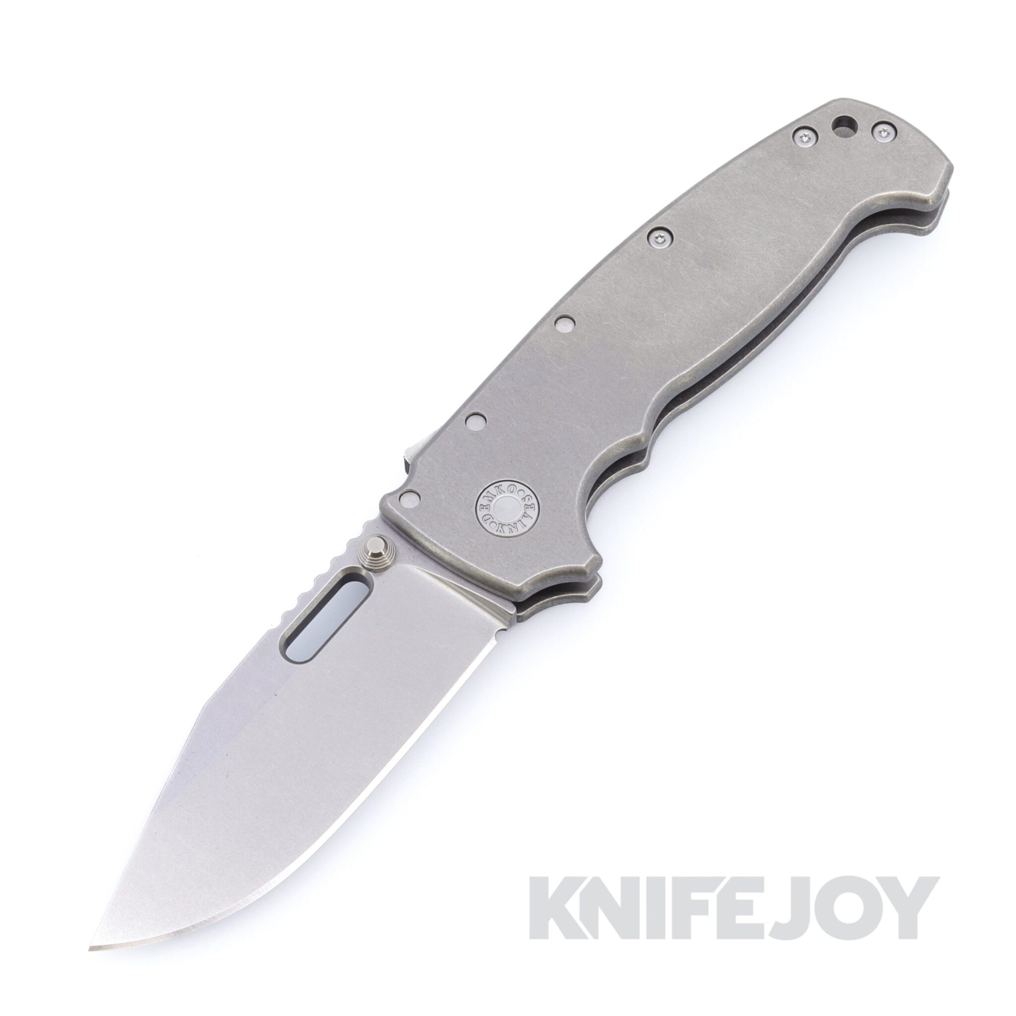 Demko Knives MGAD20 XXX Drop Point 3V Blade with Smooth Handles