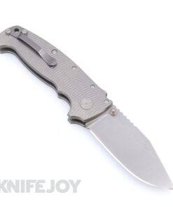 Demko Knives MGAD20 XXX Drop Point 3V Blade Stud Only with Titanium Textured Handles