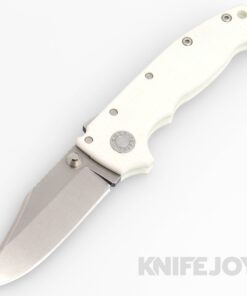 Demko Knives AD20 KnifeJoy Exclusive Bowie 20CV No Slot Blade with White G10 Handles