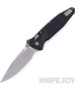 MICROTECH 160RL-10APFR SOCOM Elite RAM-LOK Folder Single Edge Apocalyptic Standard Blade with Black Frag Aluminum Handles
