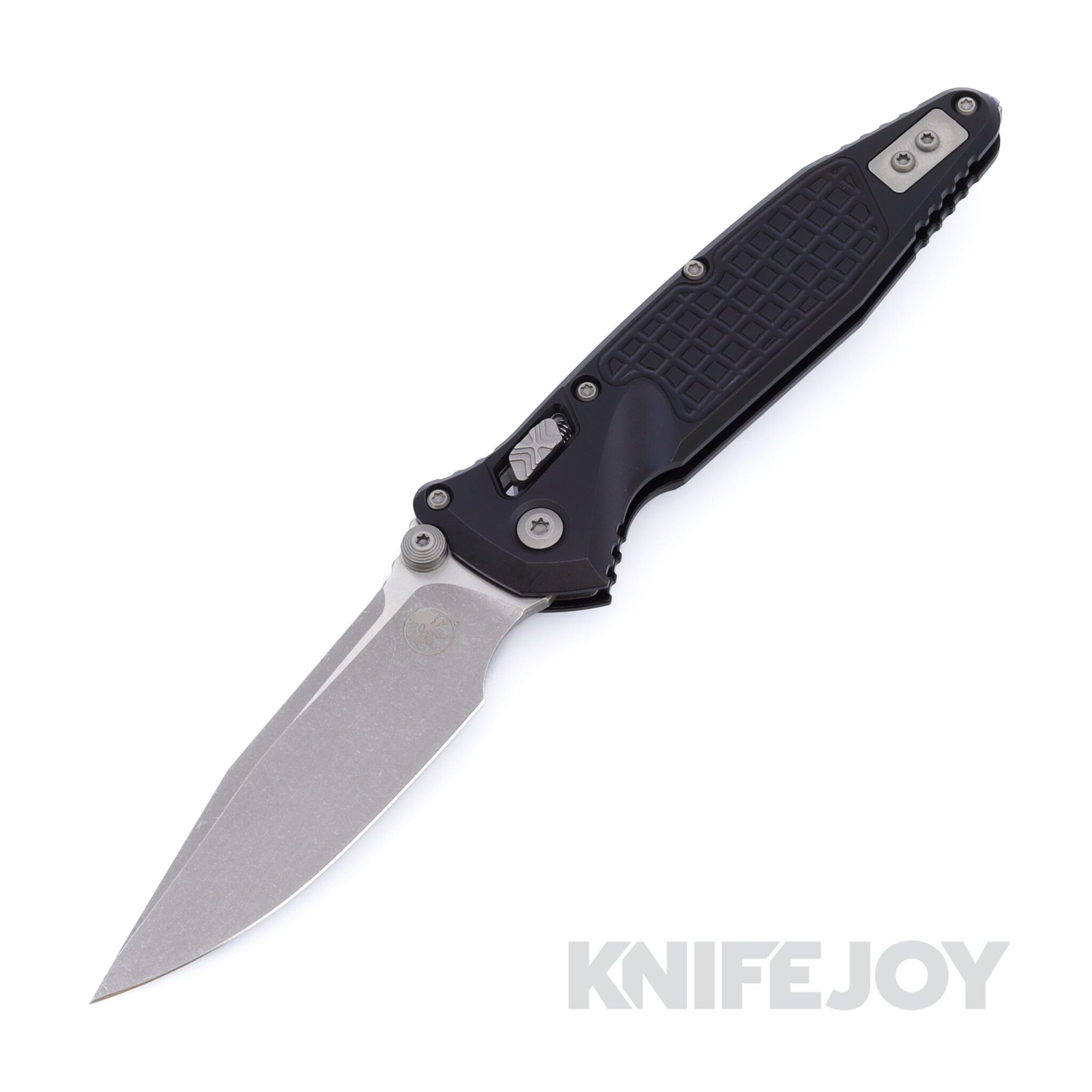 MICROTECH 160RL-10APFR SOCOM Elite RAM-LOK Folder Single Edge Apocalyptic Standard Blade with Black Frag Aluminum Handles