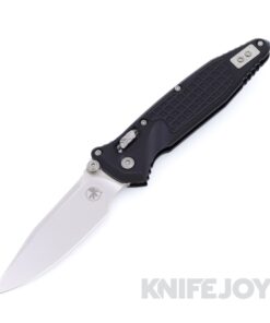 MICROTECH 160RL-10FR SOCOM Elite RAM-LOK Folder Single Edge Stonewash Standard Blade with Black Frag Aluminum Handles