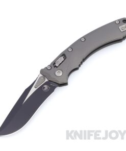 MICROTECH 137RL-1FLNC Amphibian RAM-LOK Folder Single Edge Standard Blade with Natural Clear Aluminum Handles