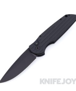 Pro-tech Knives TR-3 SWAT OPERATOR Auto Tactical Response 3 OPERATOR Edition Sterile Black Blade with Grooved Black Handle and Tritium Button Accent