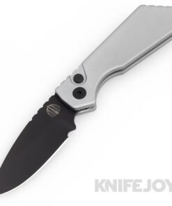 Pro-tech Knives PT203-GREY Pro-Strider PT+ Auto DLC Black Magnacut Blade with Solid Grey Aluminum Handle/ Black Hardware