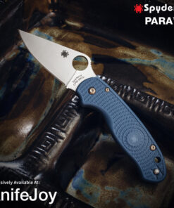 Spyderco (C223PNBL) Para 3 Lightweight Exclusive Stone Blue Knife