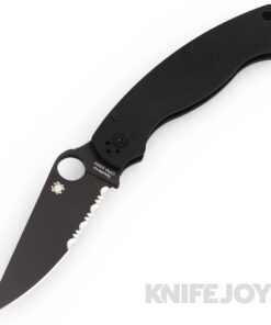 Spyderco C36GPSBK2 MILITARY™ 2 Knife Combination Edge Satin Blade with Black G10 Handles