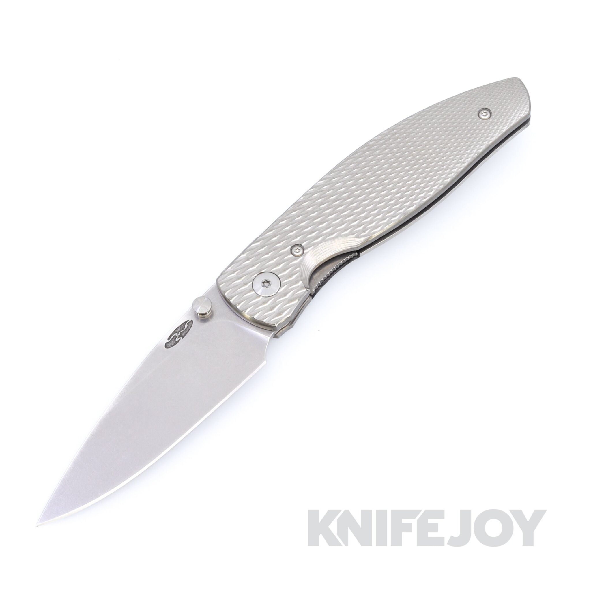 Three Rivers Mfg Atom MagnaCut Blade Lizard Skin Titanium 3D Contoured Scales