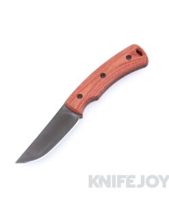 Three Rivers Mfg Tagalong Fixed Blade DLC Coated MagnaCut Autumn Orange Micarta