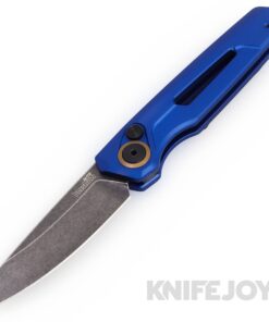 Kershaw 7550BLU Launch 11 Auto Blackwash Finish Plain Edge Blade with Blue Anodized Handles