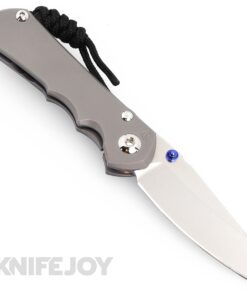 Chris Reeve Knives Small Inkosi Plain Left Hand Insingo Magnacut Blade with Glass Blasted Titanium Handles