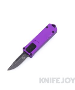 Boker Knives Boker Plus 06EX267 USB 2.0 Auto OTF Black Stonewash Blade with Purple Aluminum Handles