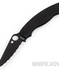 Spyderco C36GSBK2 MILITARY™ 2 Compression Lock Folder Black DLC CPM-S30V SpyderEdge Blade with Black G10 Handles