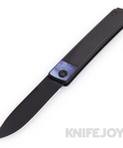 Medford Knives Gentleman Jack-2 S45VN DLC Drop Point Blade with Black Pen/Ano Bolsters Handles/ Black Hardware/ Flamed Clip