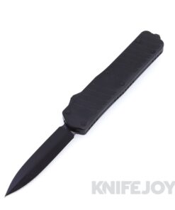 Boker Knives 06HK003 HK SP02 Auto Black D2 Dagger Blade with Black Aluminum Handles