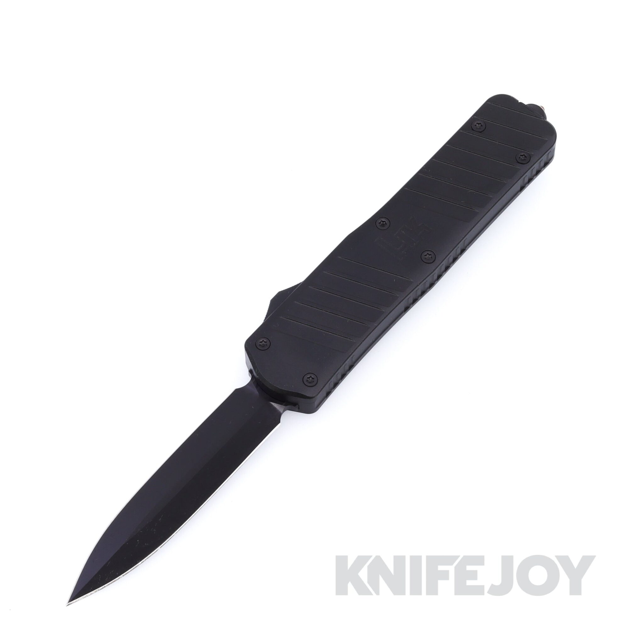 Boker Knives 06HK003 HK SP02 Auto Black D2 Dagger Blade with Black Aluminum Handles