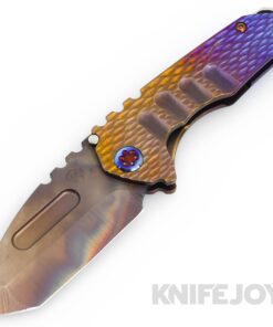 Medford Knives Praetorian Genesis "T" S45VN Vulcan Tanto Blade with Dual Ano "Dragon Skin" Handles/ Flamed Hardware and Clip
