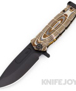 Medford Knives USMC FF S45VN DLC Blade with Multi G10 Handles/ Black Hardware/ DLC w/ Brz Flats Clip