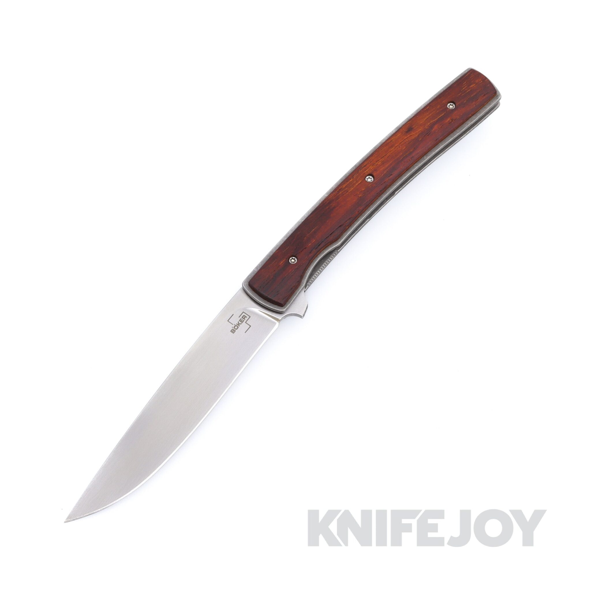 Boker Knives Boker Plus Urban Trapper Gentleman Folder Knife Plain Blade with Cocobolo Wood Handles 01BO722