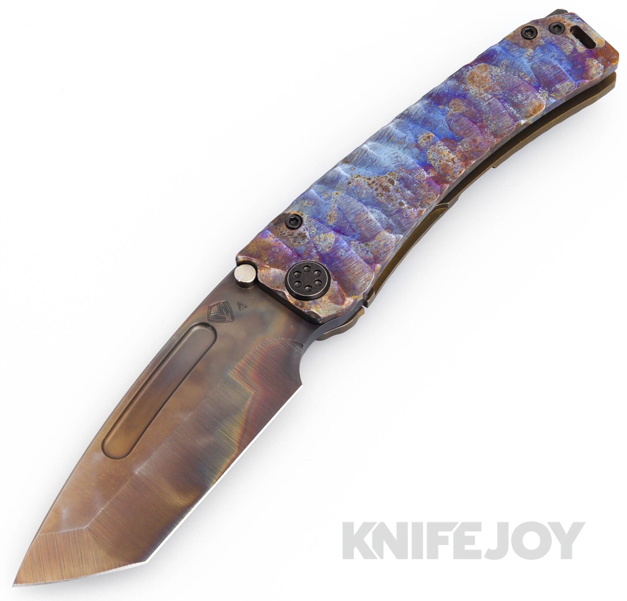Medford Knives Marauder-H S45VN Vulcan Tanto Blade with Scorched Earth Predator Handles/ OS TumPVD Hardware and Clip