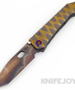 Medford Knives 187 DPT D2 Vulcan Tanto Blade with BB/ Cement Bronze Lazy River Handles/ Flamed Hardware/ Bronze Clip
