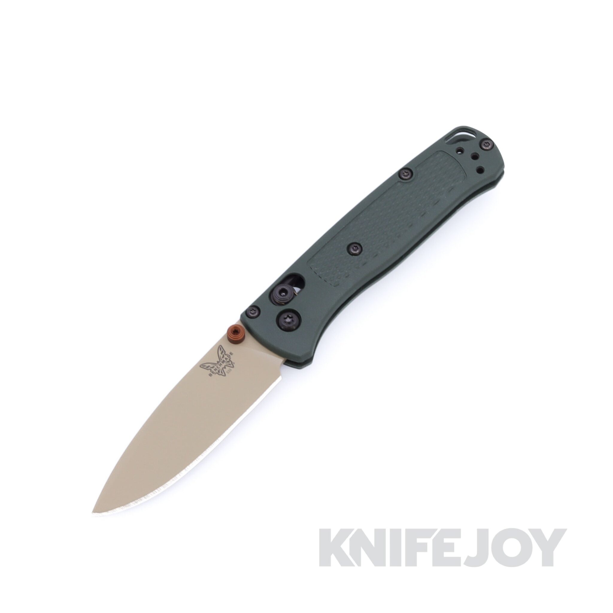 BENCHMADE Mini Bugout® 533TN-2601 Taiga Green with a McMillan Tan Cerakoted ELMAX Blade