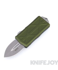 MICROTECH 157-10APOD Exocet OTF Auto Apocalyptic Double Edge Blade with OD Green Aluminum Handles