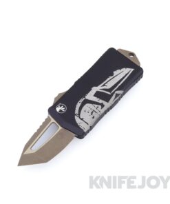 MICROTECH 158-13MLS Exocet OTF Molon Labe Auto Signature Series Bronze Tanto Edge Blade with Black Aluminum Handles