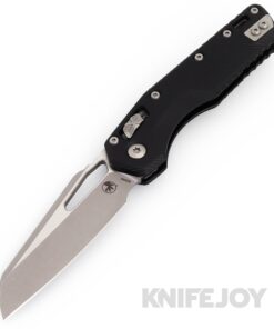 MICROTECH Standard Issue 210-10APFL MSI Ram Lock Folder Single Edge Apocalyptic Standard Blade with Black G10 Handles
