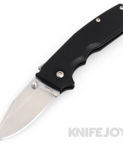 Demko Knives AD20.5SCAUS10ABLKGRN-CP Shark Cub AUS10A Clip Point Blade with Black GRN Handles