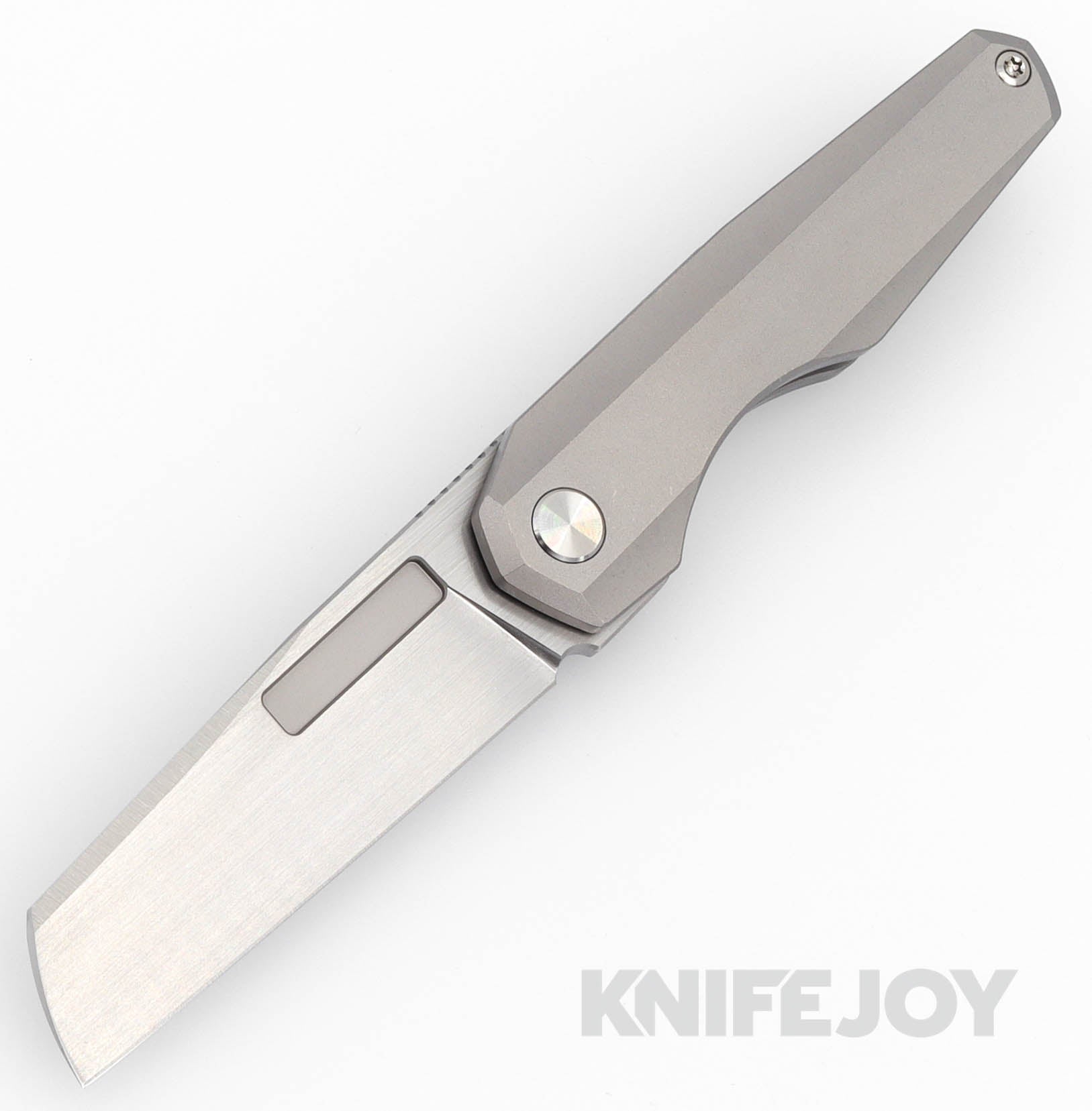 Vero Engineering Neuron Gen2 Standard Hand Polished Satin Blade with Stonewash Titanium Handles