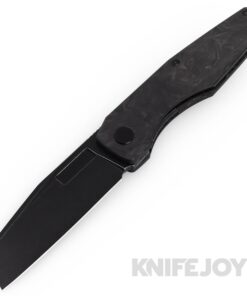 Vero Engineering Axon Liner Lock Gen4 Blackwash Blade with Marbled Carbon Fiber Handles