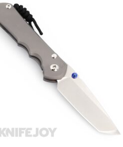 Chris Reeve Knives Large Inkosi Left Handed Plain Tanto Magnacut Blade with Glass Blasted Titanium Handles