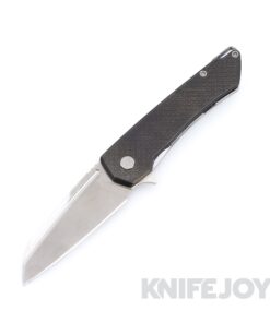 MachineWise Mojave Frame Lock Folder Stonewash S90V with Mosaic Textured Grade 5 DLC / Raw Integral Titanium Handles / Blasted Spacer and Clip