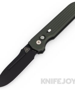 Pro-tech Knives PT-1805-GREEN Auto Prometheus Design Werx- Invictus DLC Black Magnacut Blade with Green Aluminum Handle