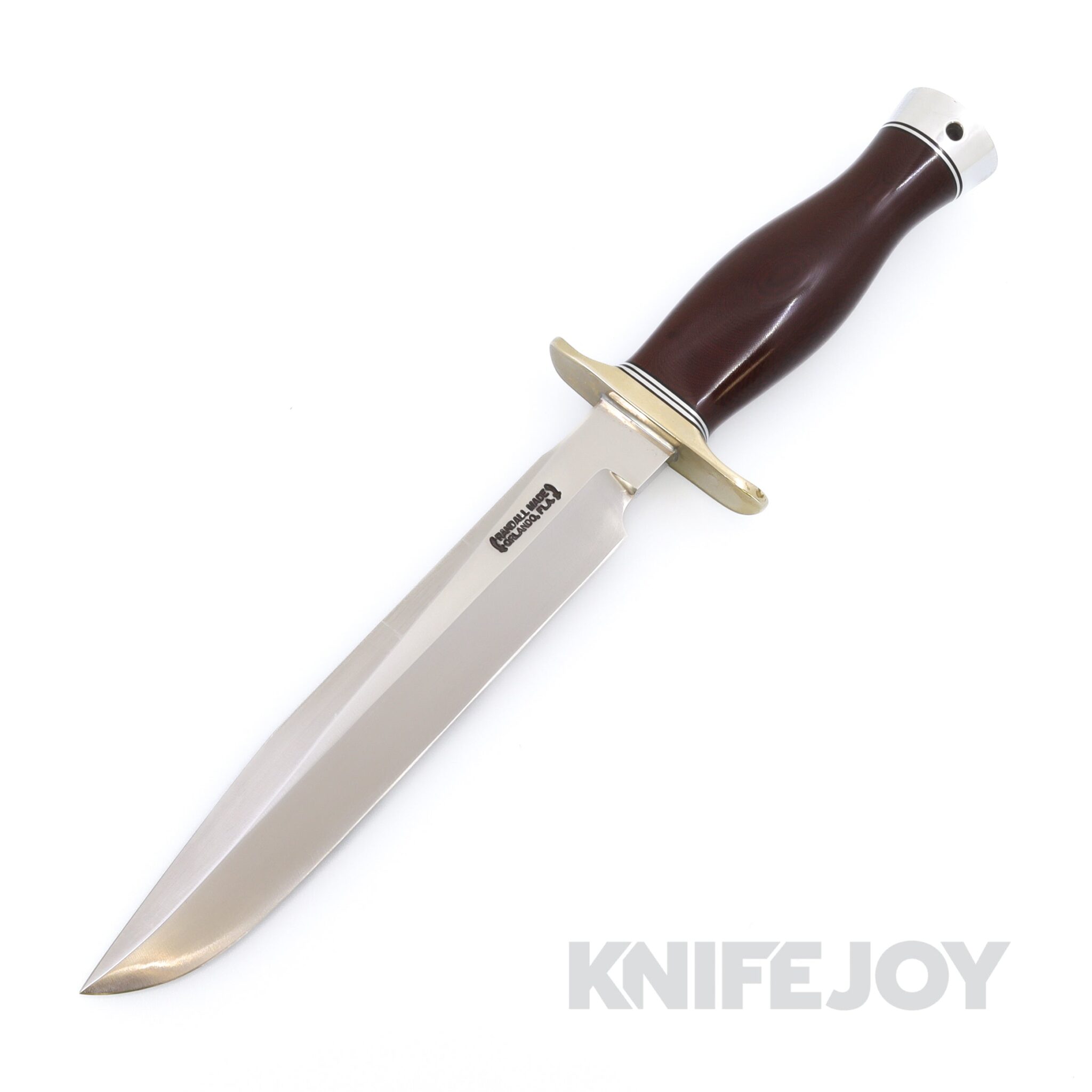 Randall Made Knives Model 1-8 All Purpose Fighting Knife with Micarta Commando Handle / Double Nickel Hilt / Duralumin Butt Cap