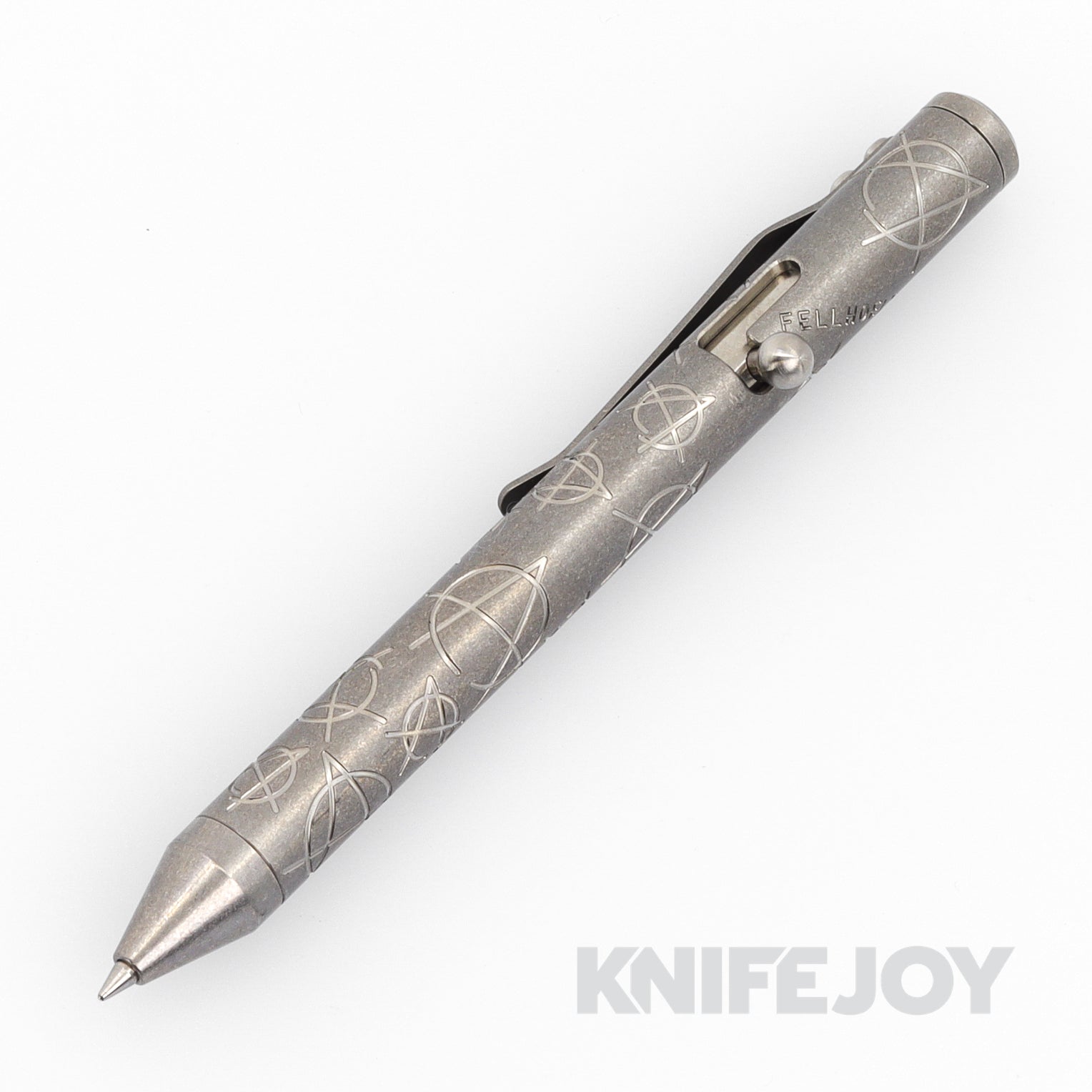 Fellhoelter TiBolt G2 Pen Titanium Anarchy Engraved
