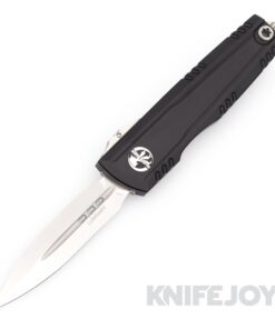 Microtech Knives 1270-10SET Luminary OTF Surefire Stiletto Pro II Collaboration Double Edge Stonewash Blade with Black Aluminum Handles/ Flashlight Set