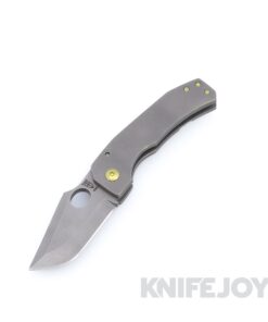 Zermeno Knives Tyr 80% Nitro-V Blade with Titanium Handles Anodized Titanium Hardware