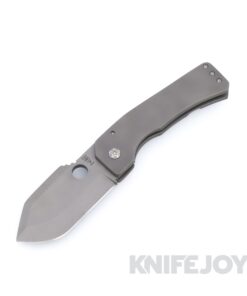 Zermeno Knives GS Stonewash Nitro-V Blade with Stonewash Titanium Handles
