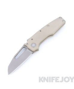 Demko Knives MGAD22 Sharks Foot MagnaCut Blade with Tan G10 Handles