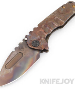 Medford Knives Praetorian Genesis "T" S45VN Vulcan Drop Point Blade with Scorched Earth Handles/ OS TumPVD Hardware and Clip