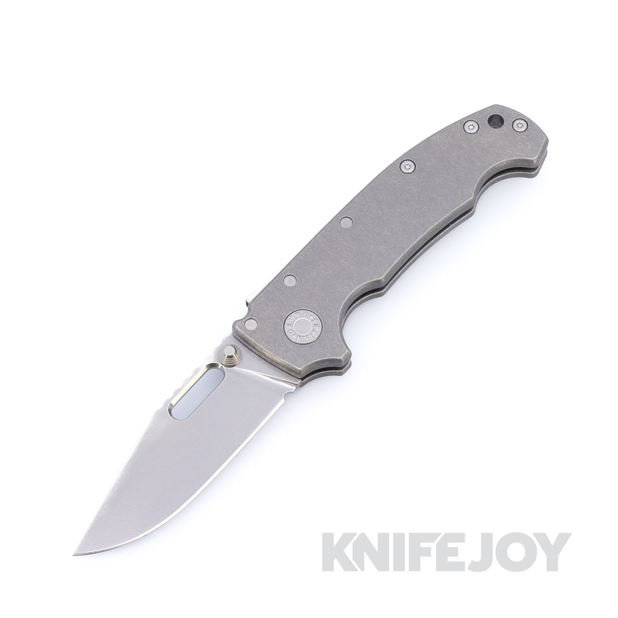 Demko Knives MGAD20I Slim Clip Point Nitro-X7 Blade with Titanium Smooth K1 Handles