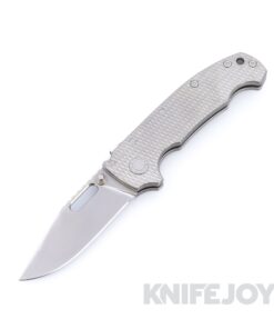 Demko Knives MGAD20I Slim Clip Point Nitro-X7 Blade with Titanium Textured K1 Handles