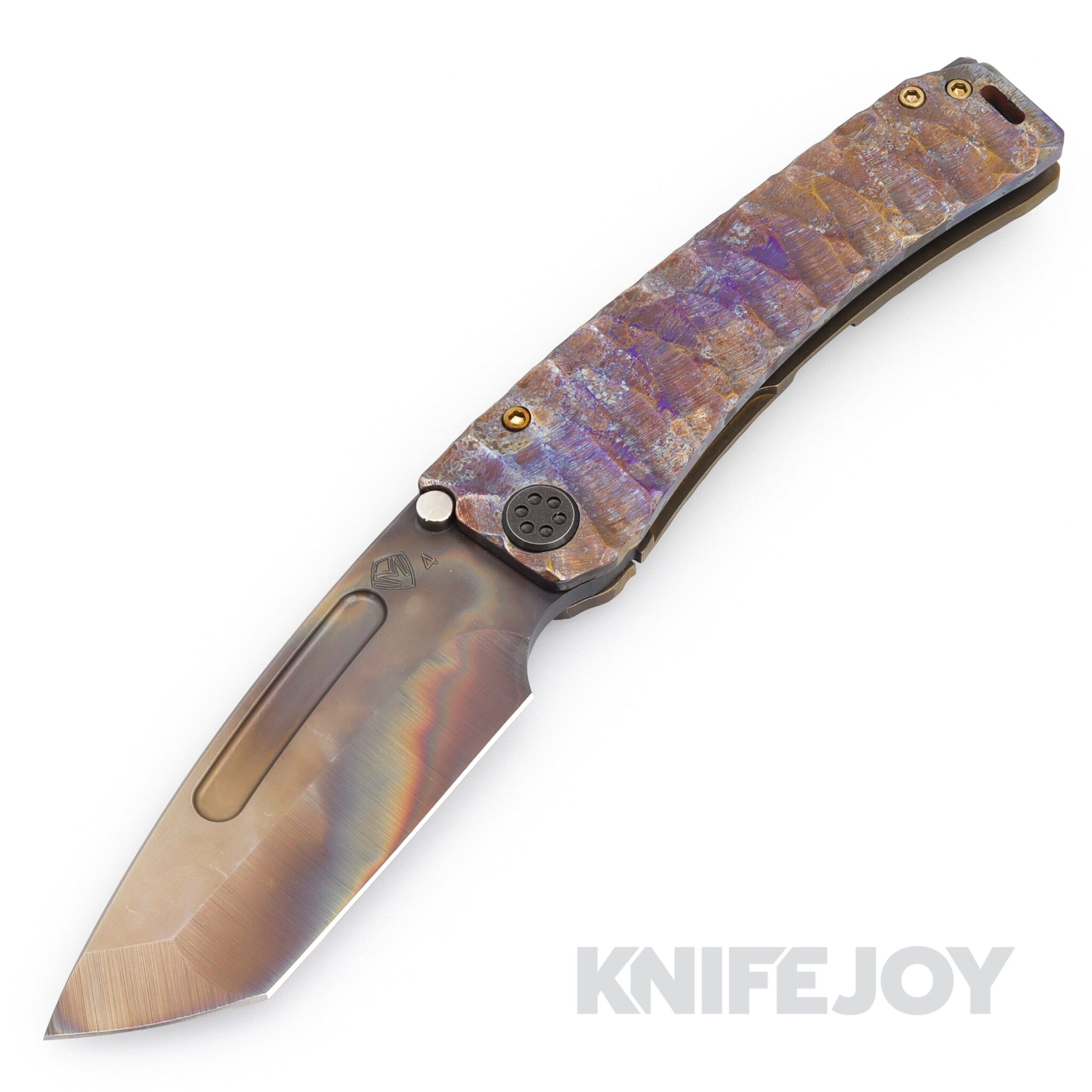 Medford Knives Marauder-H S45VN Vulcan Tanto Blade with Scorched Earth Predator Handles/ "OS" TumPVD Hardware and Clip
