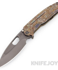 Medford Knives Infraction S45VN Acid Distressed Blade with Scorched Earth "Peak's & Valley's"Handles/ OS TumPVD Hardware and Clip